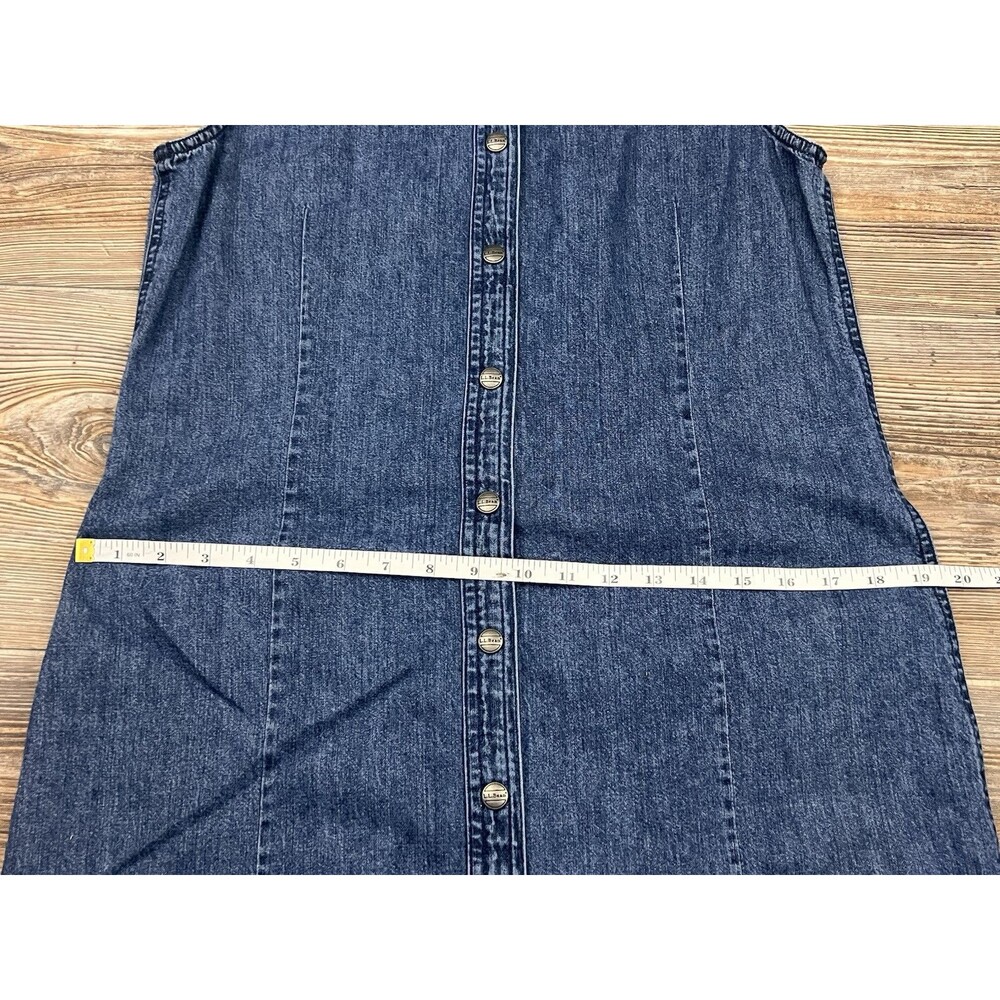 L.L. Bean Blue Denim Midi Dress - Picture 8 of 12